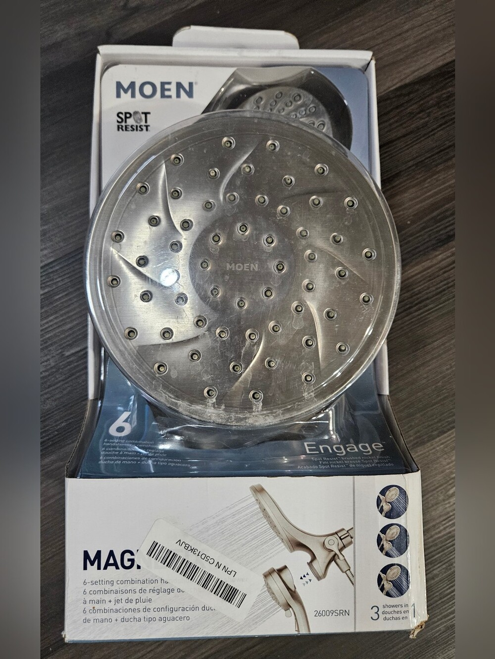 Moen Chrome Spot Resist Handheld Showerhead with Magnetic Dock